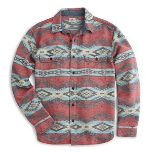 Faherty Belmar Workshirt in Topeka Rail Color